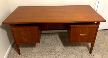 Mid-Century Modern Danish Teak Arne Vodder Style Floating Top Desk 12.jpg