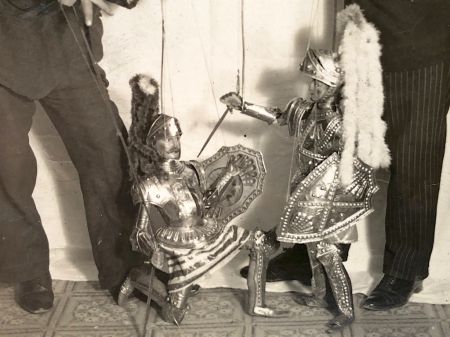 Real Photo Pitch Card for Sicilian Marionette Show Famiglia Greco Italian Circa 1920s 6.jpg