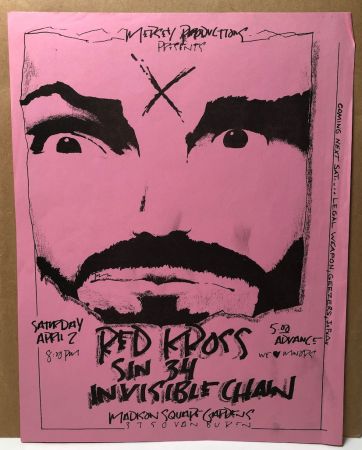 Red Kross Sin 34 Invisible Chain Saturday April 2 1983 Mason Flyer 1.jpg