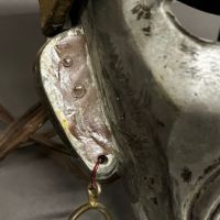 American Art Deco Aluminum Pirate Mask Wall Sconce Theatre Amusement Park circa 1930s 7.jpg