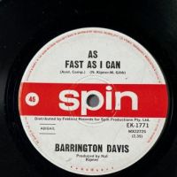 Barrington Davis Raining Teardrops b:w As Fast As I Can on Spin 8.jpg