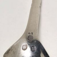 Georg Jensen Sterling Silver Ornamental Spoon 41with Early Hallmarks Sugar Spoon 8.jpg