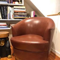 Karl Springer Brown Leather Chairs 4.jpg