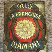La Francaise Diamant Cycle Tin Lithograph Sign 14.jpg