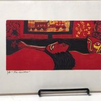 Naul Ojeda woodcut signed and numbered The Lovers 1976 1.jpg (in lightbox)