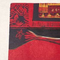 Naul Ojeda woodcut signed and numbered The Lovers 1976 14.jpg