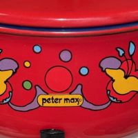 Peter Max Fondue Pot with Plates 3a.jpg