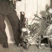 Real Photo Pitch Card for Sicilian Marionette Show Famiglia Greco Italian Circa 1920s 6.jpg (in lightbox)