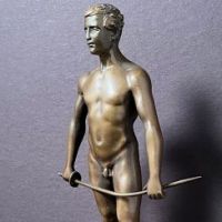 Spiro Schwatenberg Bronze Nude Fencer Athlete 3.jpg (in lightbox)