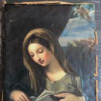 The Annunciation After Carlo Maratta Oil on Canvas Circa 1850 6.jpg