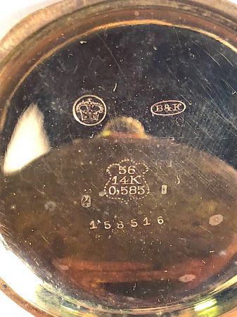 14k Gold Swiss Exported to Germany 1907 Hunting Case Pocket Watch 4.jpg