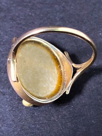 19th C. 585 Gold Ring with Grand Tour High Releif Cameo 6.jpg