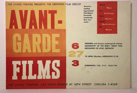 Avant-Garde Films at The Living Theatre April 27 1963 Lobby Card 13.jpg