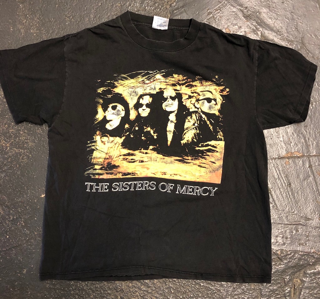 Vintage Sisters of Mercy Tour Shirt Black XL Brockum Tag from 1990 Tour Sturgis Antiques