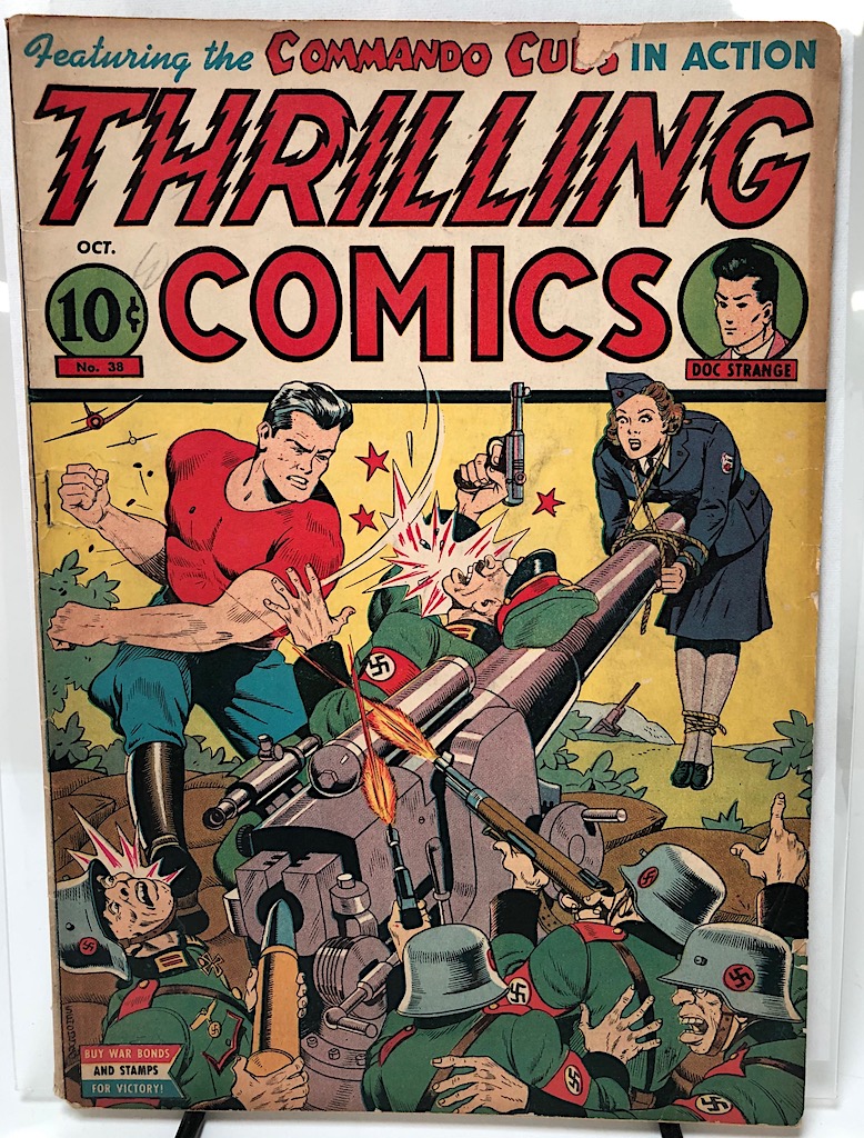 Thrilling Comics No 38 October 1943 Pub by Nedor Better Comics Cover by Alex Schomburg 1.jpg