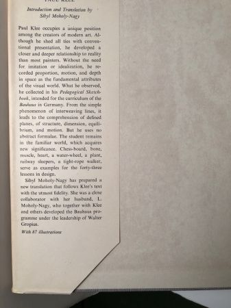 Paul Klee Pedagogical Sketchbook 1953 Faber and Faber Hardback with Dj 6.jpg