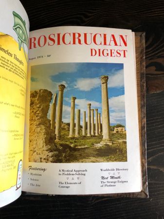 Rosicrucian Digest Magazine bound in hardback end boards 7.jpg