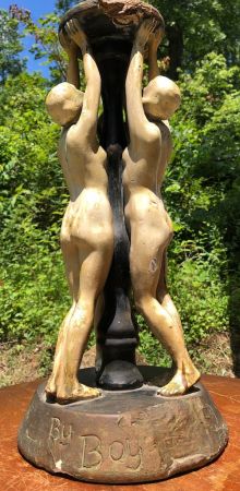 Three Nudes Holding Pedistal Plaster by Boyd Welsh 11.jpg