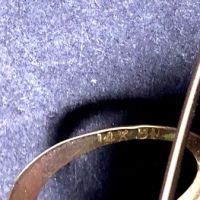 14K Gold Modernist Desgined Earrings with Pearl 5.jpg