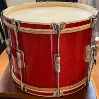 1948-1952 WFL Keystone Badge Red Sparkle Marching Snare SIGNED by William Ludwig Jr. 15.jpg (in lightbox)