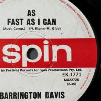 Barrington Davis Raining Teardrops b:w As Fast As I Can on Spin 9.jpg