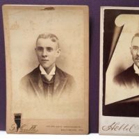Cabinet Card Portait of Man by Schutte and Drawn Portrait By Hebbel 1.jpg (in lightbox)
