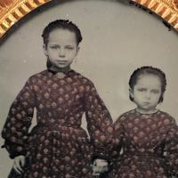 Circa 1870s Ambrotype of Two Sisters Dressed Exactly The Same 5.jpg