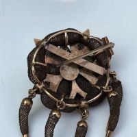 Civil War Era Hair Art Brooch October 5th 1861 Rose Gold 12K 28.jpg