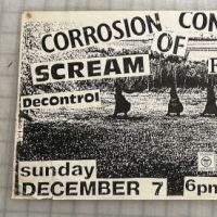 Corrosion of Confomity with Scream SS Decontrol and Fright Wig Sunday Dec 7th 1986 Hung Jurry Pub 1 (in lightbox)
