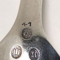 Georg Jensen Sterling Silver Ornamental Spoon 41with Early Hallmarks Sugar Spoon 9.jpg