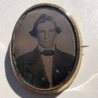 Gold Filled Broach Hand Tinted Tintype Young Man Portrait 3.jpg