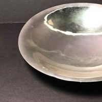 Hand Signed Georg Jensen Silver Hammered Center Bowl Circa 1920 5.jpg