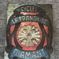 La Francaise Diamant Cycle Tin Lithograph Sign 15.jpg