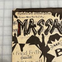 Massacre Flyer Satuday May 9th JHU 1981 Fred Frith 5 (in lightbox)