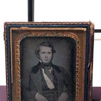Quarter Plate Daguerrotype of Wealthy and Well Dressed Stylish Man Full Image of Sitter Circa 1850s 14.jpg