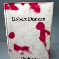 Robert Duncan Derivations 1968 Published by Fulcrum Press Hardback with Dust Jacket 1 (in lightbox)