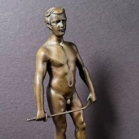 Spiro Schwatenberg Bronze Nude Fencer Athlete 4.jpg (in lightbox)