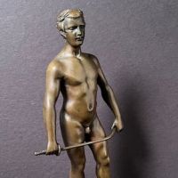 Spiro Schwatenberg Bronze Nude Fencer Athlete 4.jpg