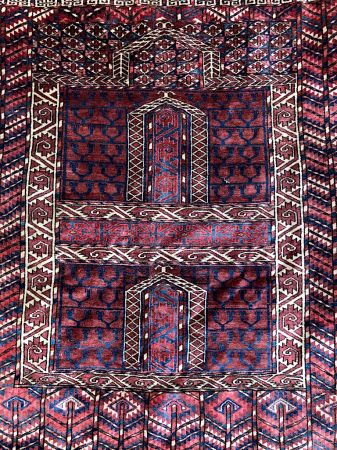 Turkmen Hatchli Prayer Rug 56 x 48 inches 5.jpg