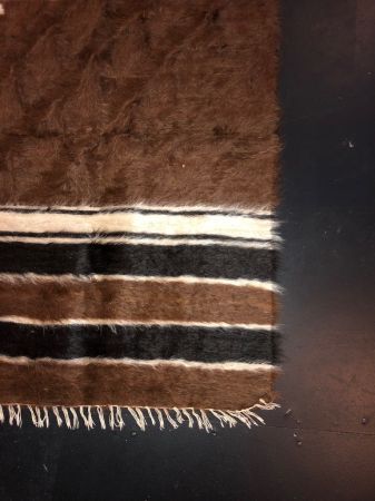 Vintage Brown Camel Hair Blanket Kilim Rug 3.jpg