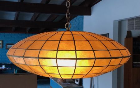 Vintage George Nelson Saucer Bubble Lamp Circa 1960s 15.jpg