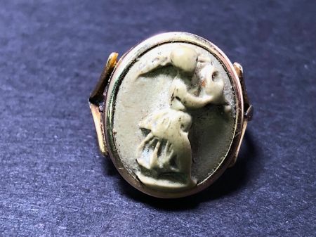 19th C. 585 Gold Ring with Grand Tour High Releif Cameo 7.jpg
