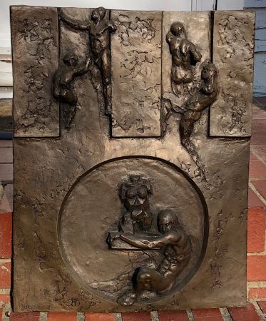 Aristotle Solounias Sculpture Relief Circa 1971 Resin 1.jpg