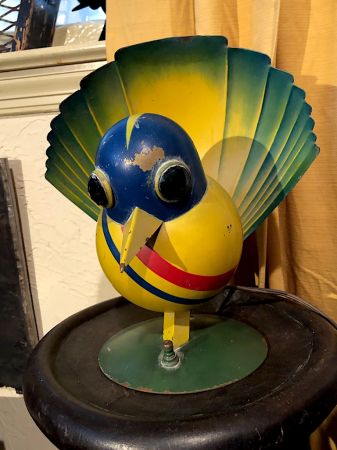 Art Deco Peacock Table Lamps by Walter Von Nessen Circa 1929 Miller Lamp Company 2.jpg