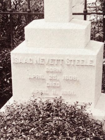 Graveyard Photograph by James F. Hughes Baltimore of Issac Nevett Steele 8.jpg