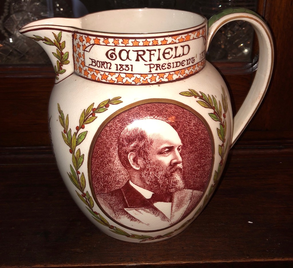 J. Wedgwood & Sons Etruria President Garfield Water Pitcher 14.jpg
