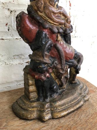 Painted Cast Iron Door Stop Depicting Punch and His Dog Toby 21.jpg