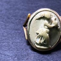 19th C. 585 Gold Ring with Grand Tour High Releif Cameo 7.jpg