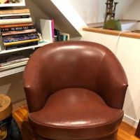 Karl Springer Brown Leather Chairs 6.jpg