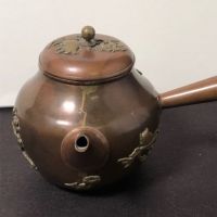 Meiji Era Mix Metal Japanese Tea Pot SIde Handle Kyusu 2.jpg